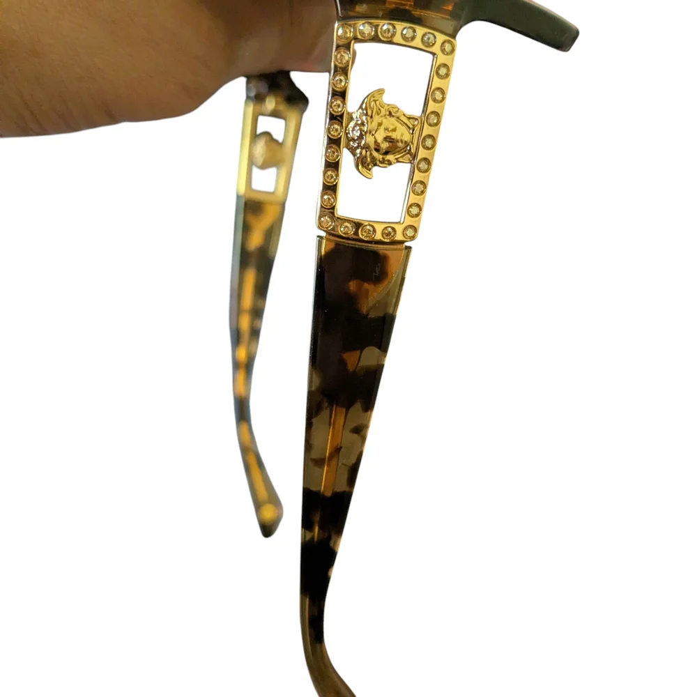 Versace Amber Havana Brown Shade Lens Tortoise Sunglasses VE4241B 998/73 Womens